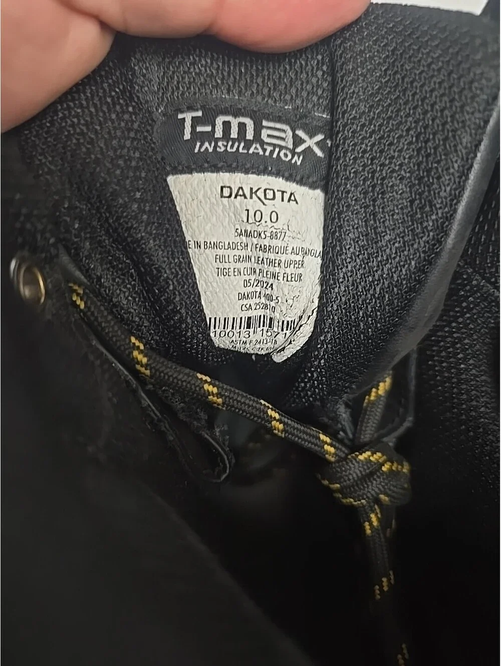 Dakota Men's 8'' 877 Steel Toe Steel Plate Insulated Work Boots Black Size 10M